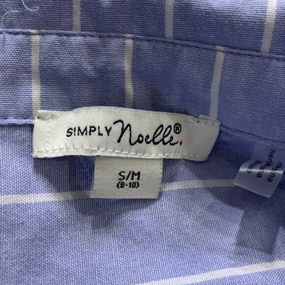 Simply Noelle Small/Medium Cotton Blend Button Down Sleeveless Shirt Dress - Picture 4 of 5